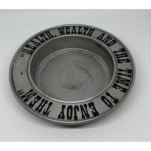 Vintage Pewter Wine Coaster Cambridge Colonial By Oneida Health Wealth And…..